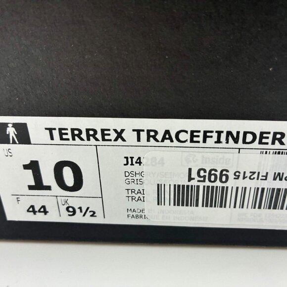 Adidas Terrex Tracefinder 2 Trail Running Shoes Grey Orange Men’s 10